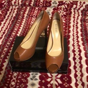 Guess open toe heels